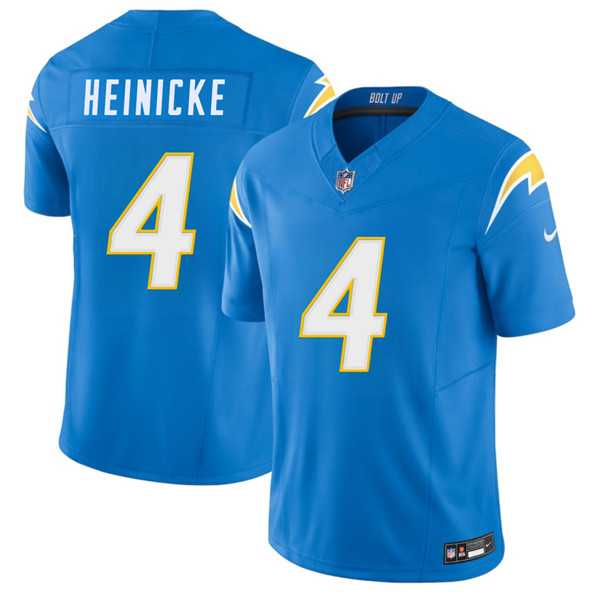 Men & Women & Youth Los Angeles Chargers #4 Taylor Heinicke Blue 2025 F.U.S.E. Vapor Limited Stitched Jersey->las vegas raiders->NFL Jersey